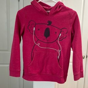 Girls pink long sleeve hoodie
